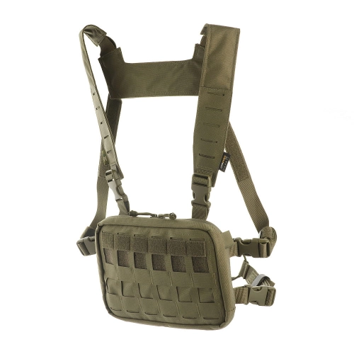 Kamizeka Taktyczna Chest Rig z Zasobnikiem M-Tac Military Elite - Ranger Green