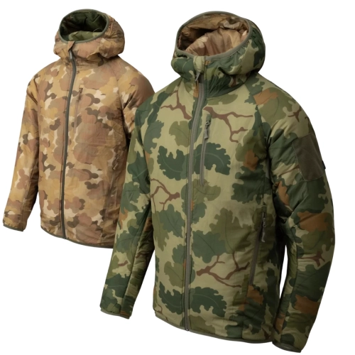 Kurtka Ocieplana Helikon Wolfhound Hoodie Dwustronna - Mitchell Camo Leaf / Mitchell Camo Clouds