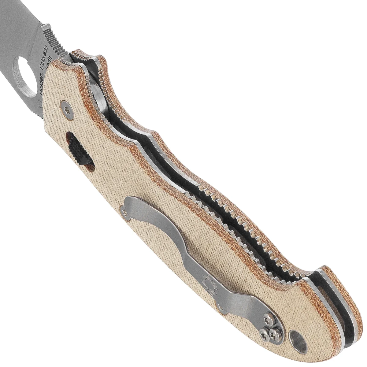 pol_pl_Noz-skladany-Spyderco-Manix-2-XL-Brown-Canvas-Micarta-Satin-CPM-Cru-Wear-by-Eric-Glesser-C95MPCW2-125178_8.webp