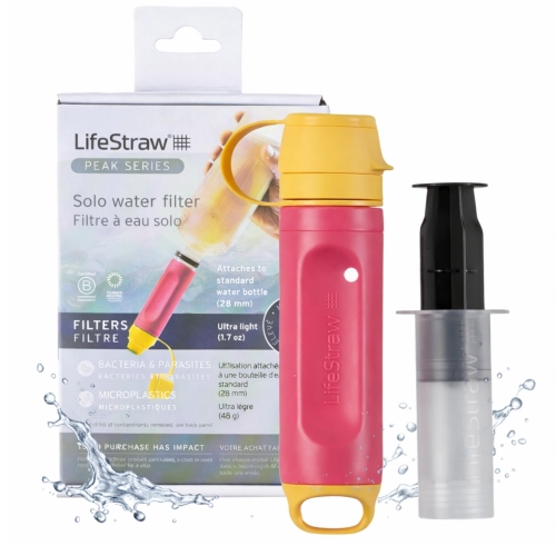 Fitr do Wody Survival LifeStraw Wkład Filtrujący LifeStraw Peak Solo - Różowy