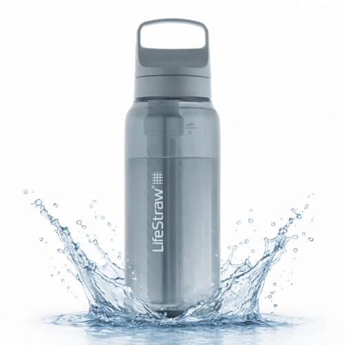 Butelka Filtrująca z Filtrem do Wody 1l LifeStraw Go 2.0 - Ice Blue