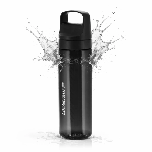 Butelka Filtrująca z Filtrem do Wody 0,65l LifeStraw Go 2.0 - Czarna