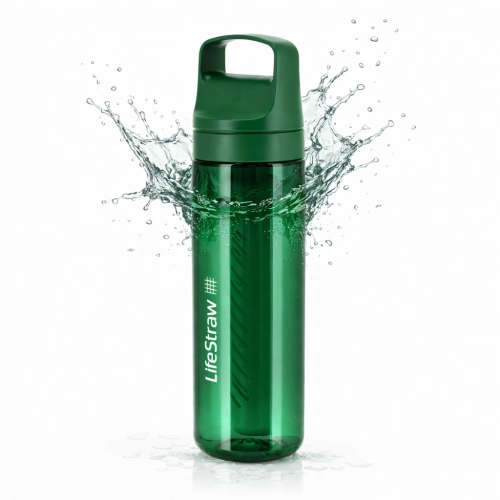 Butelka Filtrująca z Filtrem do Wody 0,65l LifeStraw Go 2.0 - Zielona