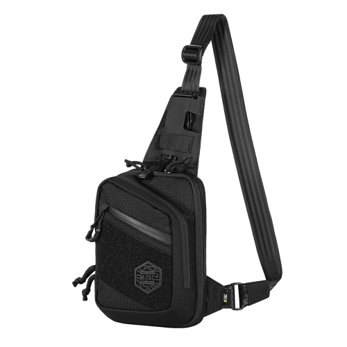 Torba Taktyczna na Ramię Sling Pistol Bag Hex z Rzepem  - Czarna