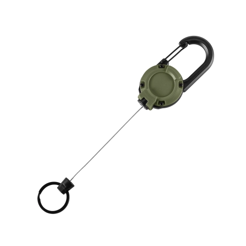 Karabińczyk Retraktor do Kluczy Linka Stalowa 65cm M-Tac - Olive