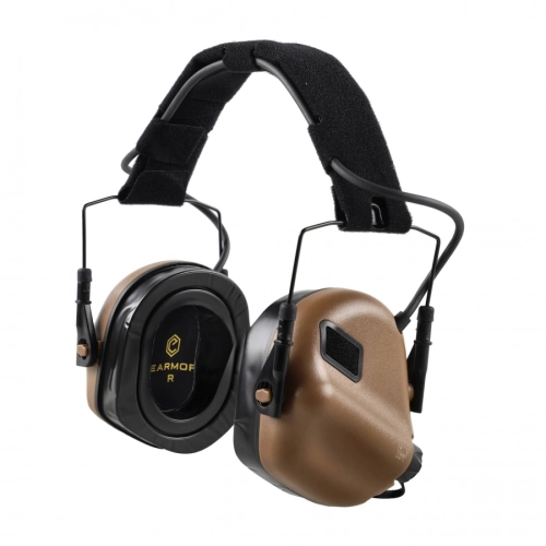 Ochronniki Słuchu Słuchawki Aktywne Earmor M32-CB Plus - Coyote