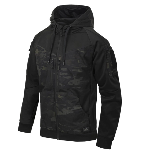 Bluza Męska z Kapturem Rozpinana Helikon Rogue Hoodie - Multicam Black