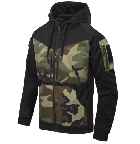 Bluza Męska z Kapturem Rozpinana Helikon Rogue Hoodie - US Woodland