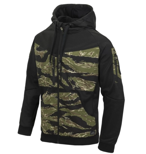 Bluza Męska z Kapturem Rozpinana Helikon Rogue Hoodie - Tiger stripe