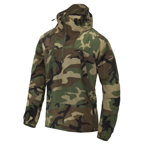 Kurtka Przeciwdeszczowa Wiatrówka Męska Helikon Windrunner Windpack - US Woodand