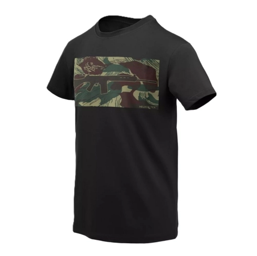 Koszulka z Nadrukiem Męska Bawełniana Helikon T-shirt FN FAL- Czarny