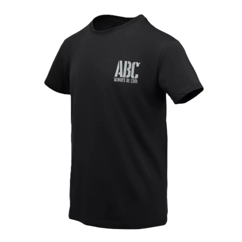 Koszulka z Nadrukiem Męska Bawełniana Helikon T-shirt ABC Always Be Cool - Czarny