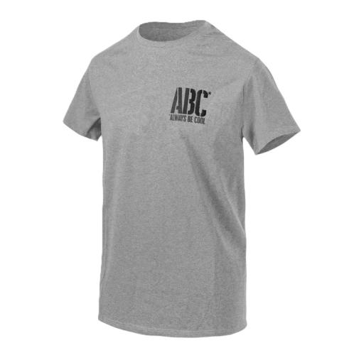Koszulka z Nadrukiem Męska Bawełniana Helikon T-shirt ABC Always Be Cool - Grey Melange