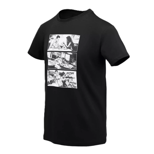 Koszulka z Nadrukiem Męska Bawełniana Helikon T-shirt Combat Date - Czarna