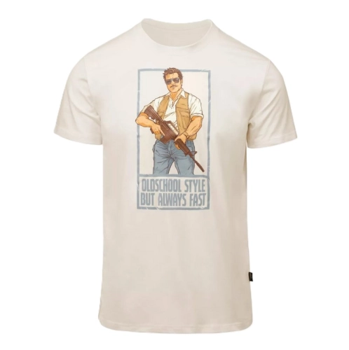 Koszulka z Nadrukiem Męska Bawełniana Helikon T-shirt Delta Operator - Sand
