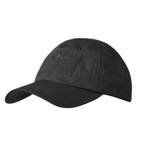 Czapka z Daszkiem z Rzepem Helikon Baseball PolyCotton Ripstop - Czarna