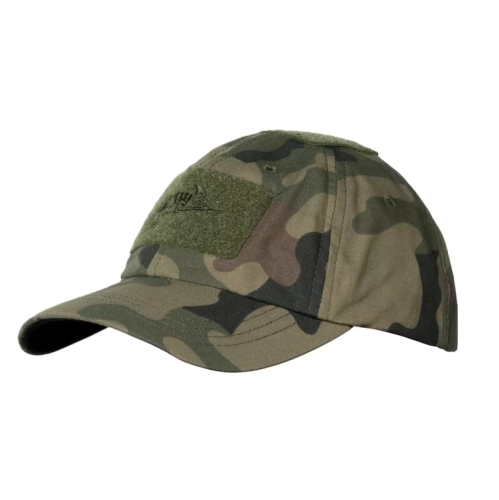 Czapka z Daszkiem z Rzepem Helikon Baseball PolyCotton Ripstop - PL Woodland