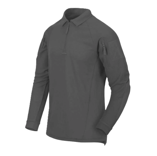 Koszulka Polo Meska z Długim Rękawem Helikon Range - Shadow Grey