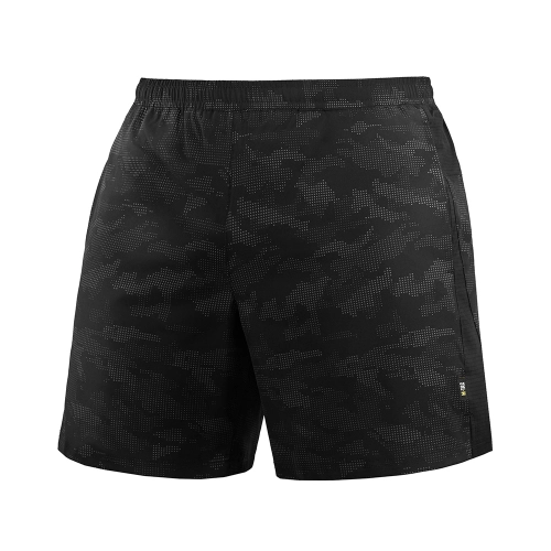 Krótkie Spodenki Męskie Szorty Sportowe M-Tac Training -  Black Reflective Camo