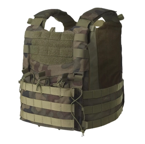 Kamizelka Taktyczna Wojskowa Plate Carrier Helikon Zestaw Guardian Military -  PL Woodland