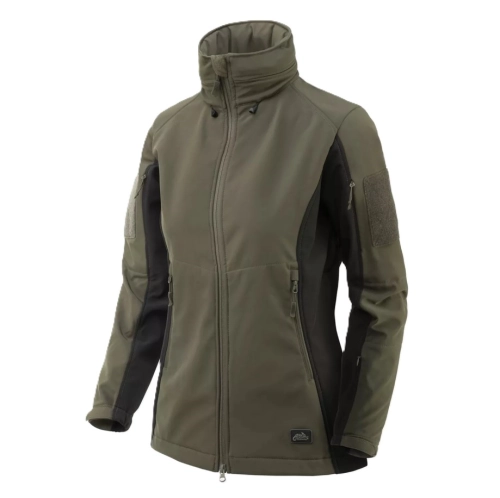 Kurtka Softshell Przeciwdeszczowa Damska Helikon Gunfighter - Taiga Green