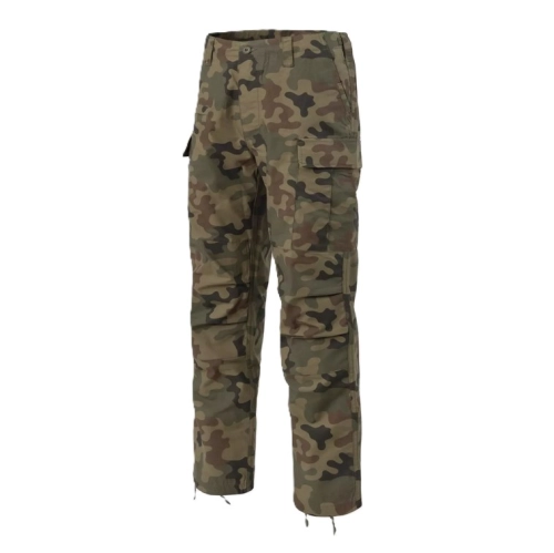 Spodnie Bojówki Taktyczne Męskie Helikon BDU Mk2 Rip Stop - PL Woodland