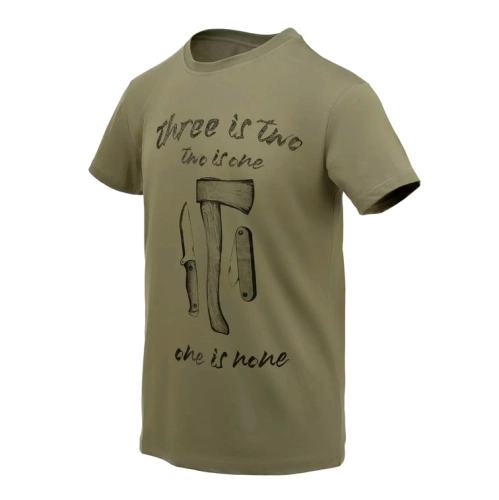 Koszulka T-shirt Męska z Nadrukiem Bawełniana Helikon One is None