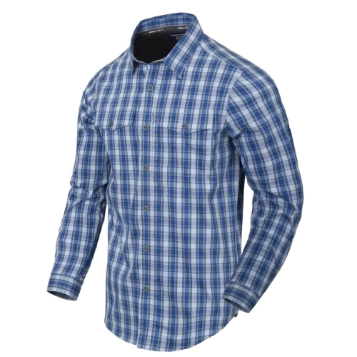 Koszula Męska Taktyczna w Kratę Helikon Covert Concealed Carry - Ozark Blue