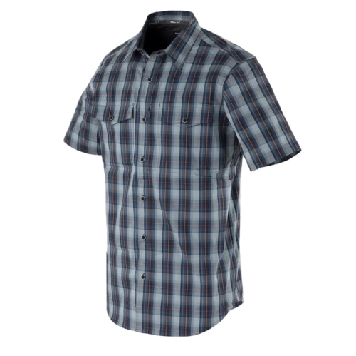 Koszula Męska Taktyczna w Kratę Helikon Concealed Carry Short - Sunset Blue