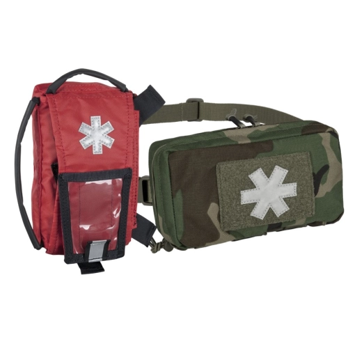 Mini Apteczka Turystyczna z Pokrowcem Helikon Modular Individual - US Woodland