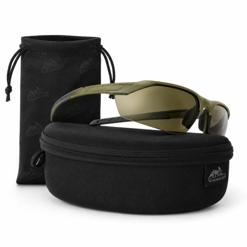 Okulary Ochronne Stzreleckie Przeciwsłoneczne Helikon TrinRay Basic - Adaptive Green