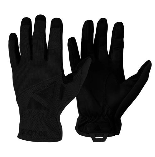 Rękawice Taktyczne Strzeleckie Skórzane Direct Action Light Gloves - Czarne