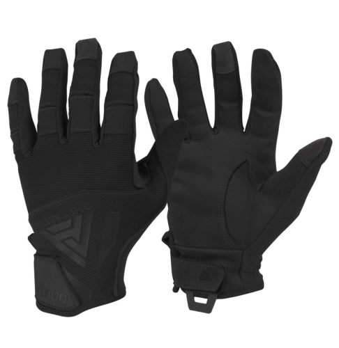 Rękawice Taktyczne Strzeleckie Skórzane Direct Action Hard Gloves - Czarne