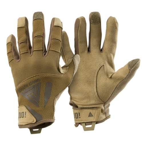 Rękawice Taktyczne Strzeleckie Skórzane Direct Action Hard Gloves - Coyote