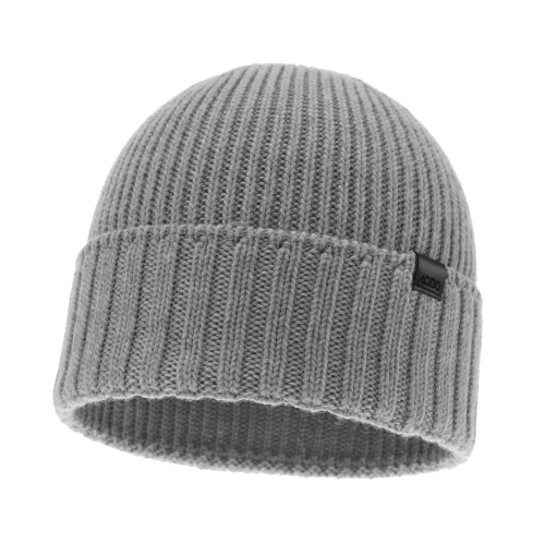 Czapka Zimowa Męska Wełniana 100% Merino BRUNER (55-60) - Szara