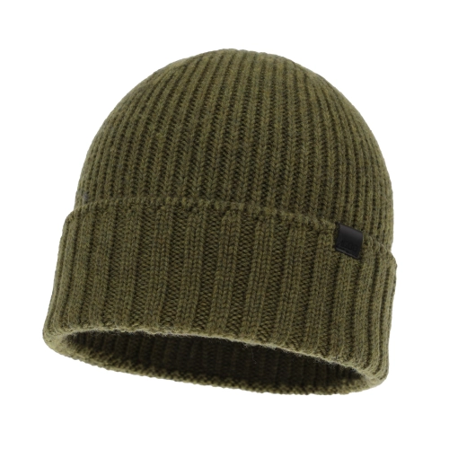 Czapka Zimowa Męska Wełniana 100% Merino BRUNER (55-60) - Zielona