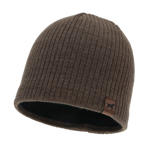 Czapka Zimowa Męska Wełniana 50% Merino BIRD (55-60) - Jasnobrązowa