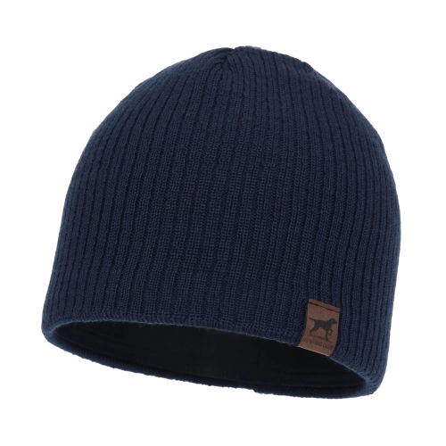 Czapka Zimowa Męska Wełniana 50% Merino BIRD (55-60) - Granatowa