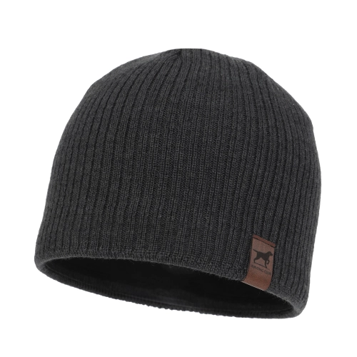 Czapka Zimowa Męska Wełniana 50% Merino BIRD (55-60) - Ciemnoszara